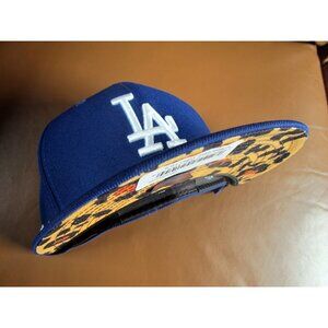 Los Angeles Dodgers Atmos Leopard Cheetah New Era 59FIFTY 5950 Fitted Cap sz 8
